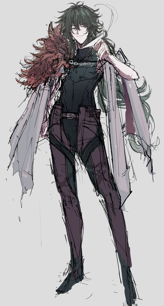 僕も他の絵師さんみたく、イケメンとかしっかり描きたいなというのはあるので、こういうのも頑張りたい(過去絵 