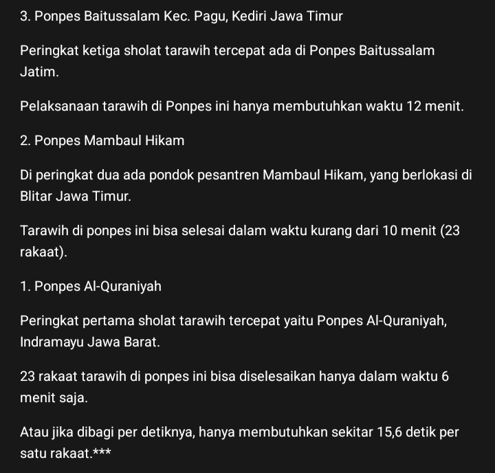 AYB_id's tweet photo. Cuma di Indonesia saja yang bisa membuat rekor Dunia Ibadah 'Fantastis' seperti ini.

Selalu berulang-ulang dan selalu mengatasnamakan “ini sudah budaya/tradisi masyarakat setempat selama bertahun-tahun..”

Masih tetap bangga melanggar syari'at? https://t.co/j5pbzo0trZ