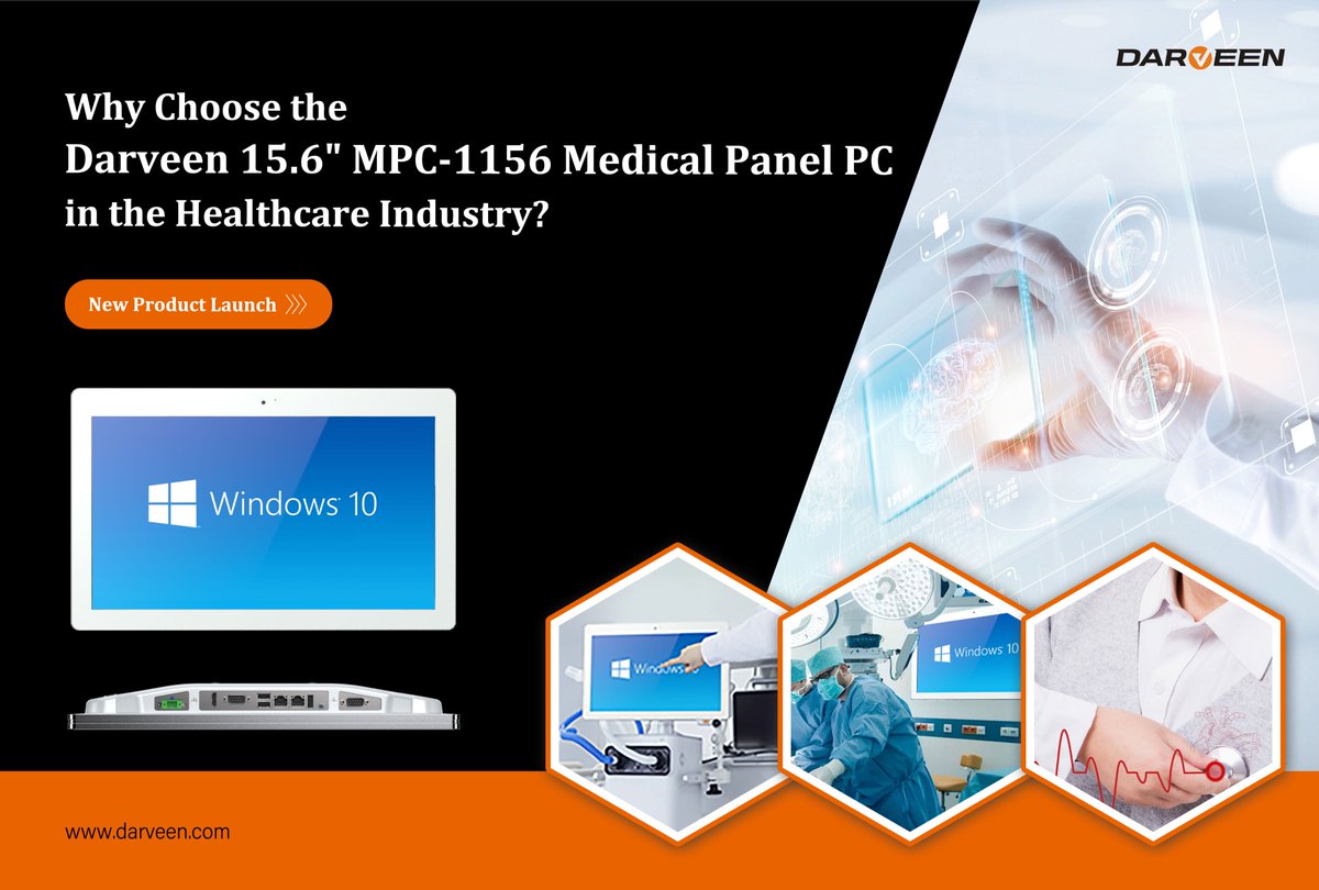 DarveenTechnol2's tweet photo. The MPC-1156 #MedicalPanelPC is a standout choice for healthcare with its large touch screen, potent Intel Celeron processor, robust IP65 construction, versatile connectivity, integrated camera and microphone, and compliant certifications for safety and performance. 🏥
#Darveen https://t.co/kN9Domac9B
