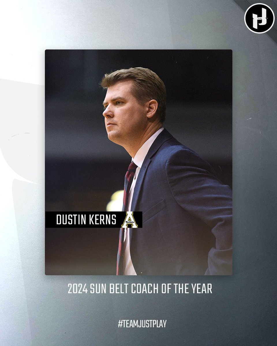 What a year for @AppStateMBB 👏🏽 Congrats #SunBeltMBB Coach of the Year, @CoachDKerns 👏🏽👏🏽👏🏽 #TeamJustPlay x #TakeTheStairs