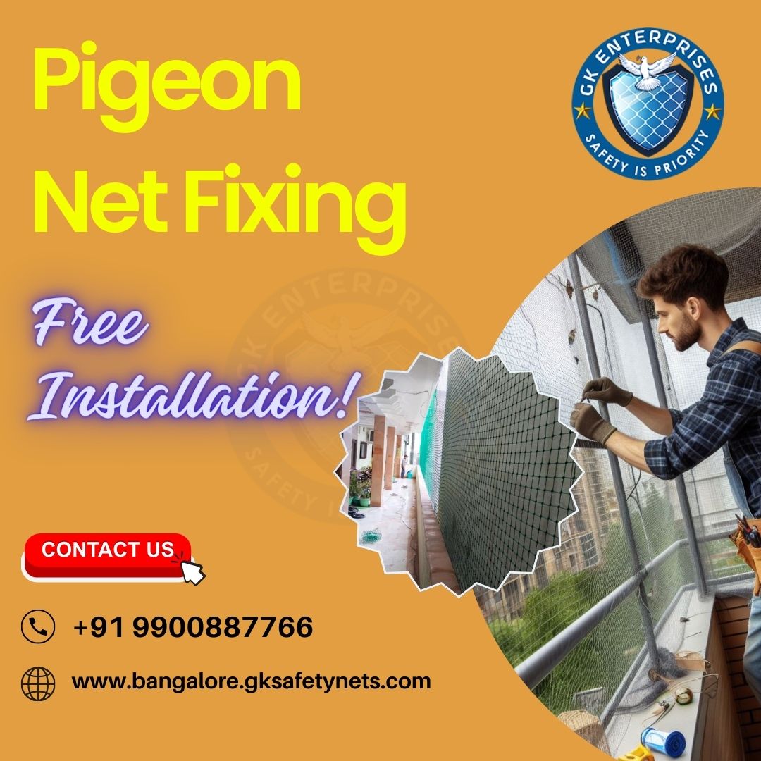 GKSafetyNets's tweet image. Get professional pigeon net fixing services to keep your property safe and clean! Say no to pigeon problems with our efficient solutions. #PigeonControl #NetFixing
bangalore.gksafetynets.com/pigeon-nets-in…