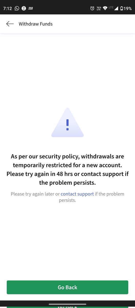 MangalmurtiD's tweet photo. @CoinDCX 
We try to withdraw money but we getting below massage.we created account in 2019 .also KYC also verified... please resolve... https://t.co/fFSBFMHkDy