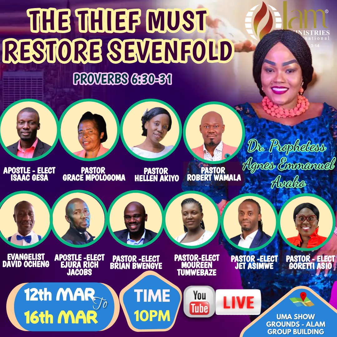 IamMinistriesIn's tweet photo. Uncover the power of sevenfold restoration! Exciting discussions await at the upcoming conference. #SevenfoldJustice #ConferenceTeaser #MondayMotivation https://t.co/3Ui9c0K77h