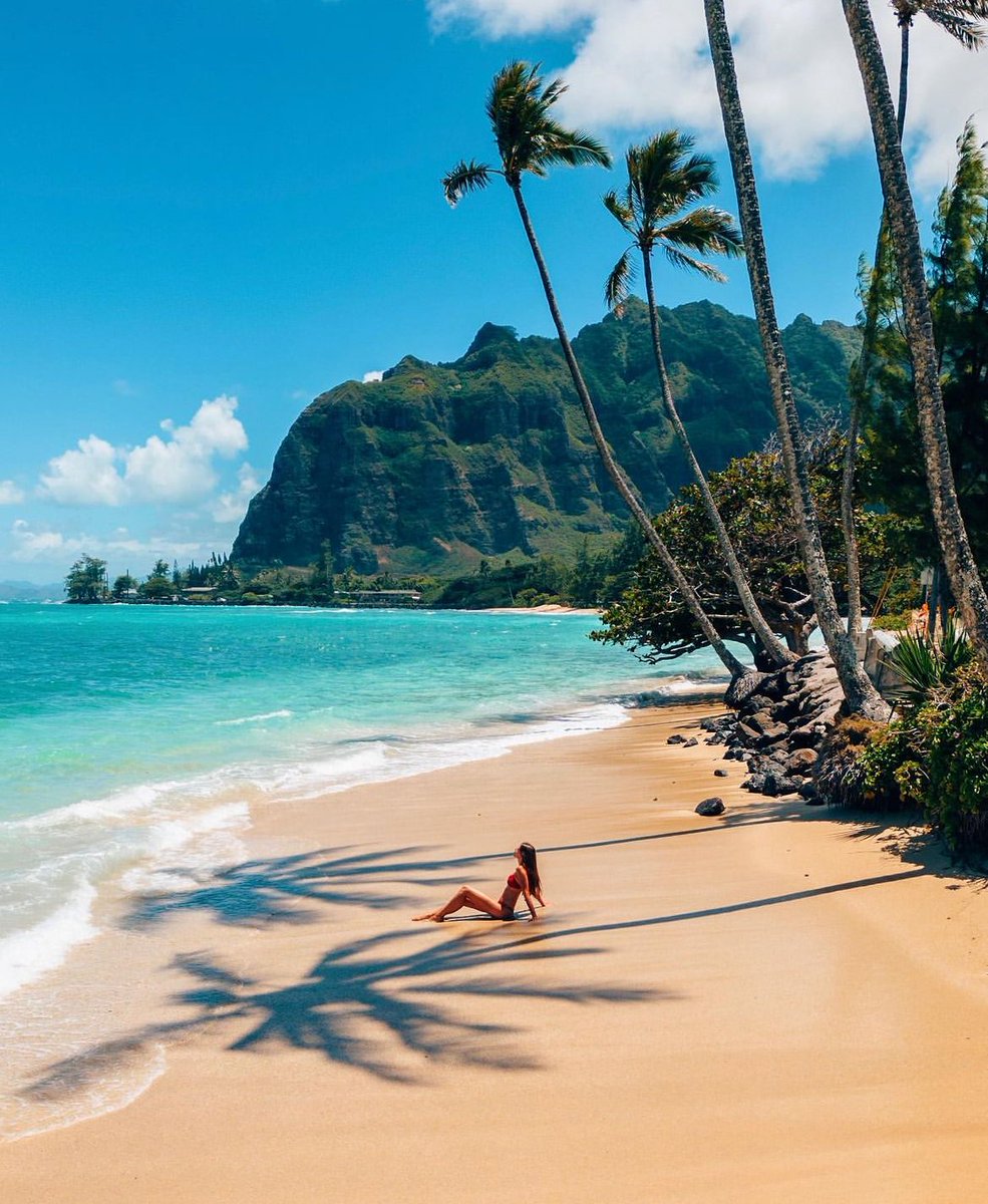 Goodmorning everyone 🏖️☀️ Oahu, Hawaii, United States 📸: Nathalie Aron #UnitedStates 🇺🇸#Hawaii #Oahu #honolulu #Island #beachlife #summertime #ocean #beach #traveling #landscapephotography #travelphotography