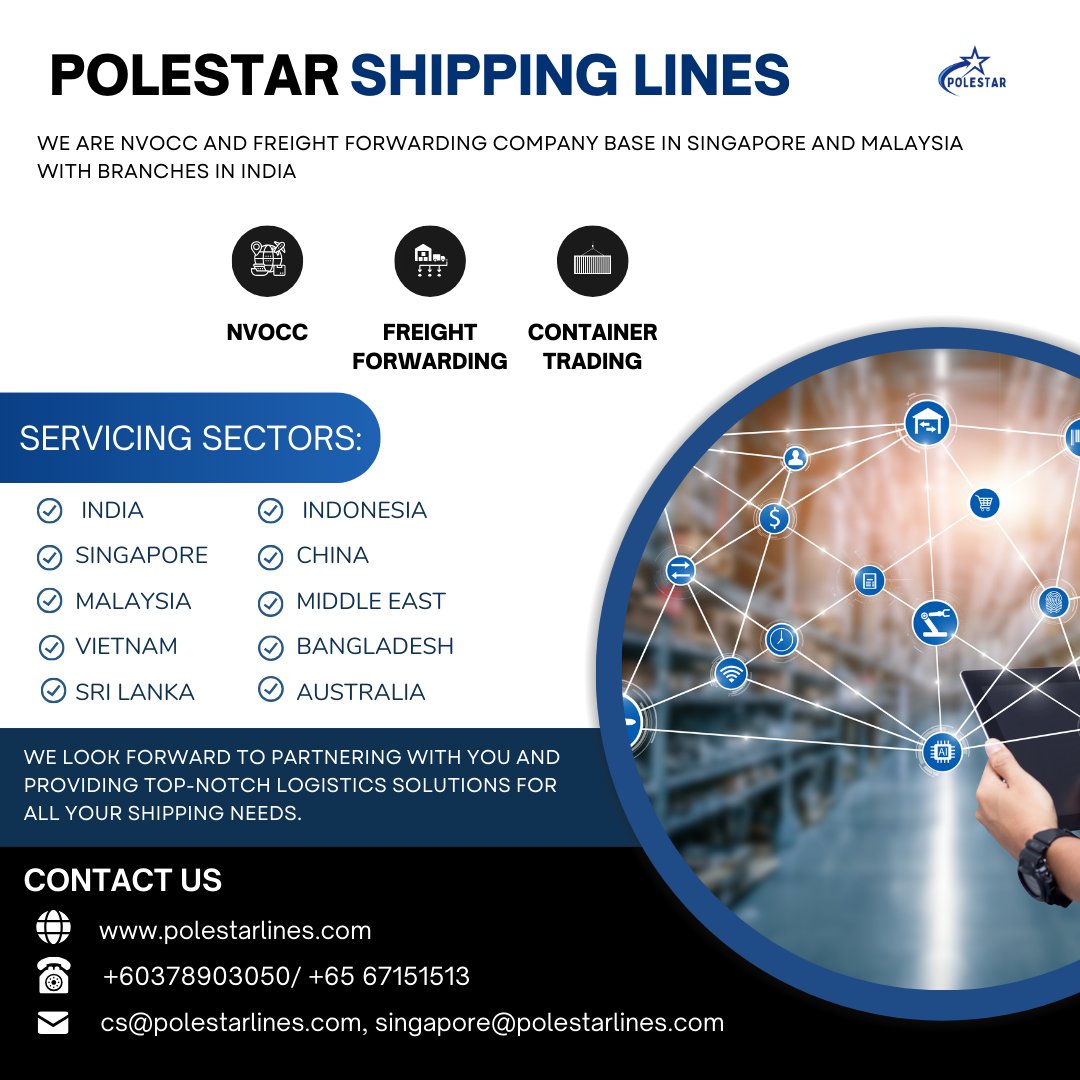 linesPolestar's tweet image. "🚀✨ Polestar Shipping Lines: Your gateway to fast and safe deliveries! 🌐🚢 Experience excellence with our expert logistics service. #PolestarShipping #FastAndSafeDelivery #LogisticsExperts"