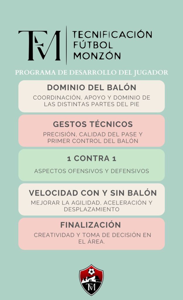 Programa de desarrollo del jugador ⚽️