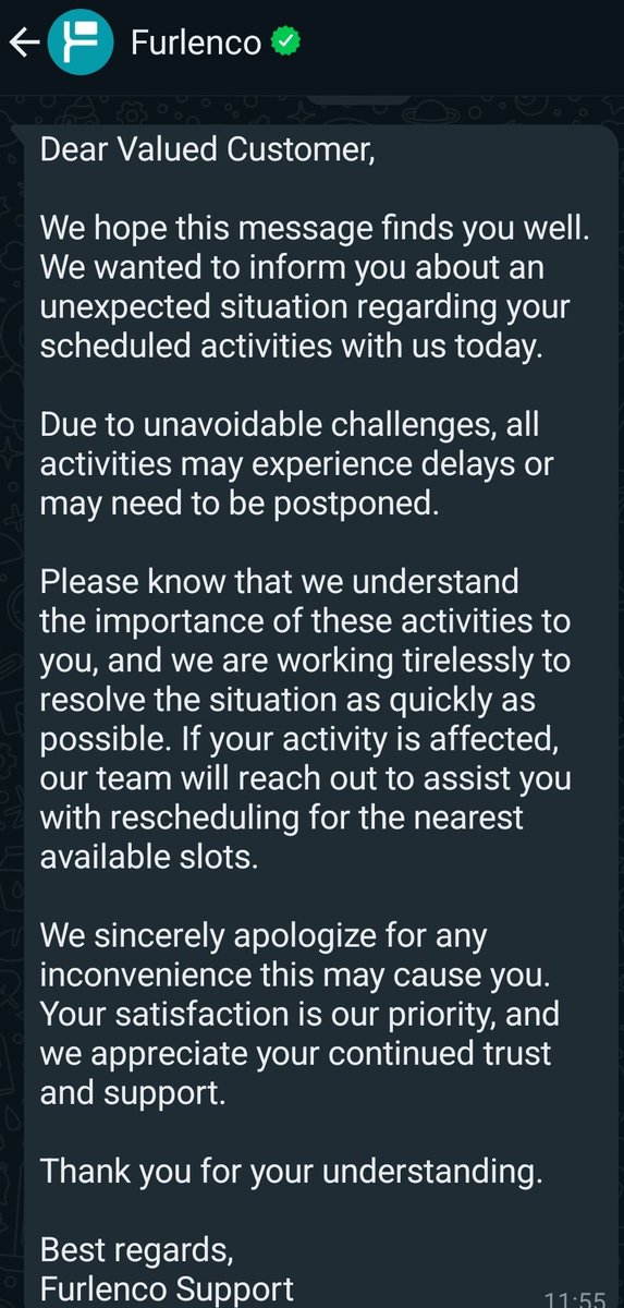 Just another day of <a href="/FurlencoSupport/">FurlencoSupport</a> typical behavior 🤣. After 100 calls confirming pick up they send you this. Why <a href="/FURLENCO/">FURLENCO</a> why!