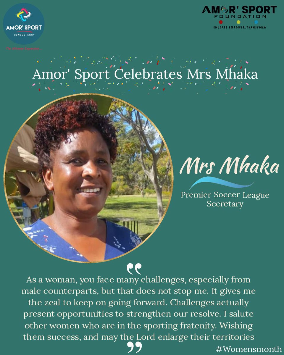 Celebrating an icon, an unsung Heroine in the Zimbabwean Football community, Mrs Ruth Mhaka née Ngarande. She is the first point of call at the Premier Soccer League of Zimbabwe. #amorsportzw #pslzimbabwe #womensmonth #womeninfootball