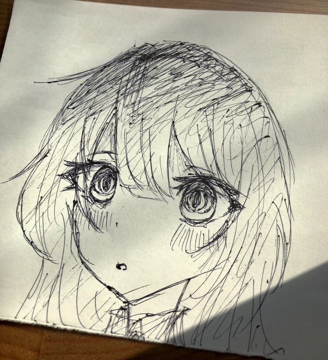 aru961268115615's tweet photo. 一発描き！！ちょっと雑かも…
最近アナログのイラストしか描いてない気がする… https://t.co/MGhGoZapXL