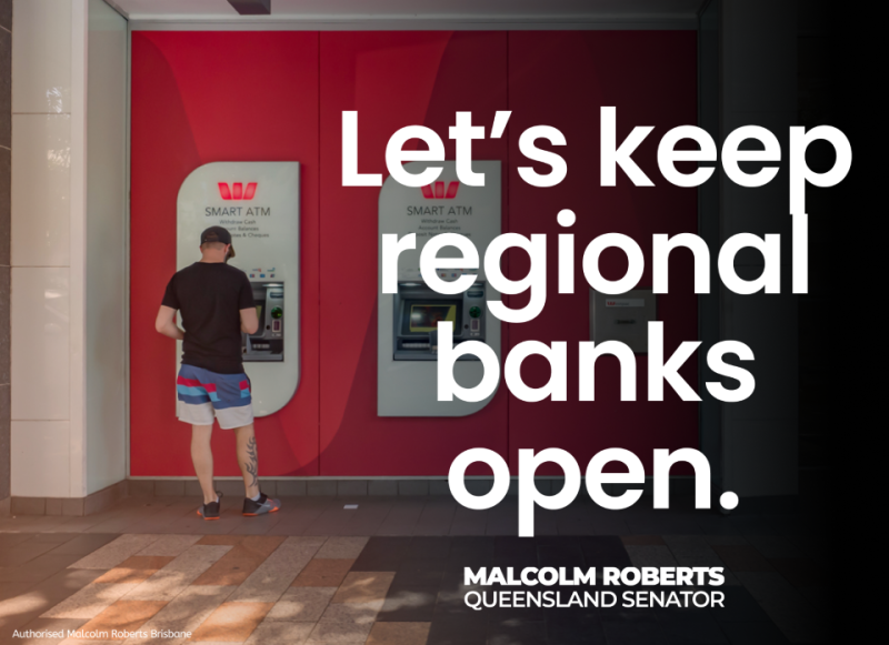 MRobertsQLD's tweet photo. Blackrock, First State, State Street, Vanguard and Norges are the large predatory merchant banks  increasing their influence on the Australian economy.

Our banking sector behaves like a monopoly — one set of owners with multiple logos — closing bank branches, cutting off access to cash and forcing everyone into a digital environment where the banks have total control.

#DigitalIdentity #globalists #BillionsClub