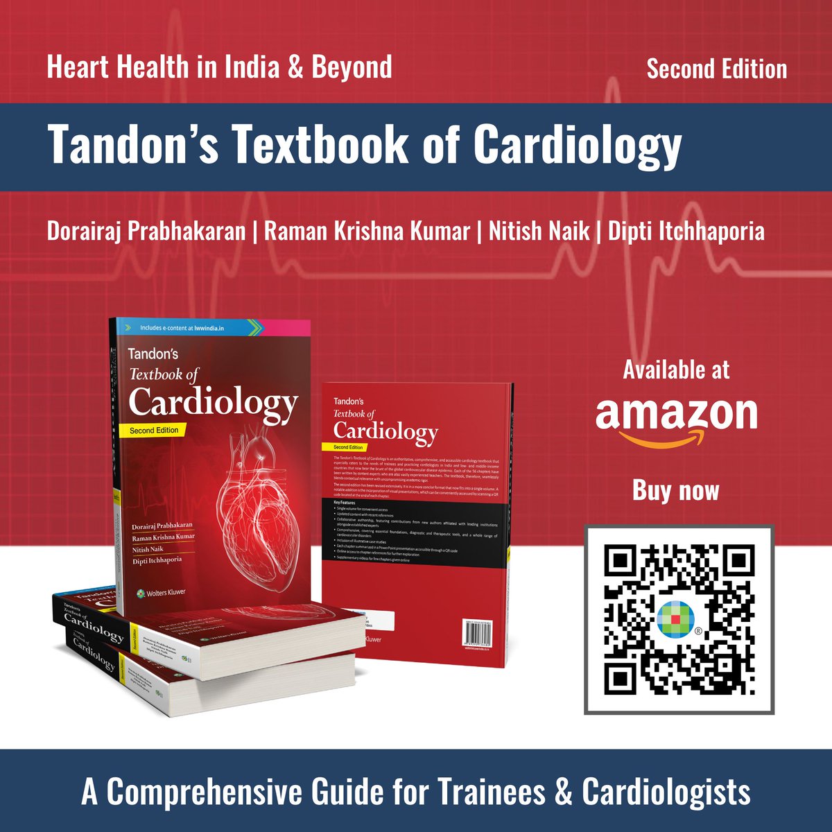 Centre for Chronic Disease Control (@indiaccdc) on Twitter photo The 2nd edition of Tandon's Textbook of #Cardiology is now available on #Amazon, edited by <a href="/DrDPrabhakaran/">Dorairaj Prabhakaran</a>, Executive Director & Prof. (Dr) Raman Krishna Kumar, Head, #CapacityBuilding Unit at <a href="/INDIACCDC/">Centre for Chronic Disease Control</a>, along with <a href="/DrNitishNaik/">Nitish Naik</a> & <a href="/ditchhaporia/">Dipti Itchhaporia, M.D., MACC , FAHA, FESC</a>
Buy now: amzn.to/3Pf3yhb The 2nd edition of Tandon's Textbook of #Cardiology is now available on #Amazon, edited by <a href="/DrDPrabhakaran/">Dorairaj Prabhakaran</a>, Executive Director & Prof. (Dr) Raman Krishna Kumar, Head, #CapacityBuilding Unit at <a href="/INDIACCDC/">Centre for Chronic Disease Control</a>, along with <a href="/DrNitishNaik/">Nitish Naik</a> & <a href="/ditchhaporia/">Dipti Itchhaporia, M.D., MACC , FAHA, FESC</a>
Buy now: amzn.to/3Pf3yhb