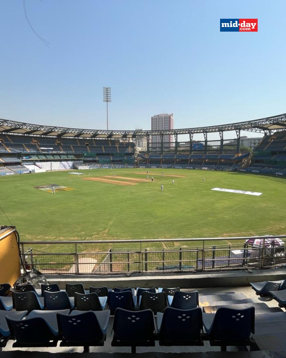 Former India batsman Sachin Tendulkar visited Wankhede Stadium to watch the ongoing finals between Mumbai and Vidarbha Via: @iamATULKAMBLE #middaysports #sachintendulkar #ranjitrophy #mumbai #vidarbha #sportsnews #Mumbai #sports #cricketnews
