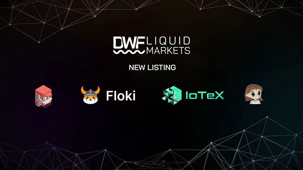 Good news OTC traders! Joe (Joe), Milady Meme Coin (LADYS), $FLOKI (FLOKI), IoTeX (IOTX) are officially listed on Liquid Markets. The trading pairs available are: -JOE/USDT (@TraderJoe_xyz) -LADYS/USDT (@miladymemecoin) -FLOKI/USDT (@RealFlokiInu) -IOTX/USDT (@iotex_io) Full…