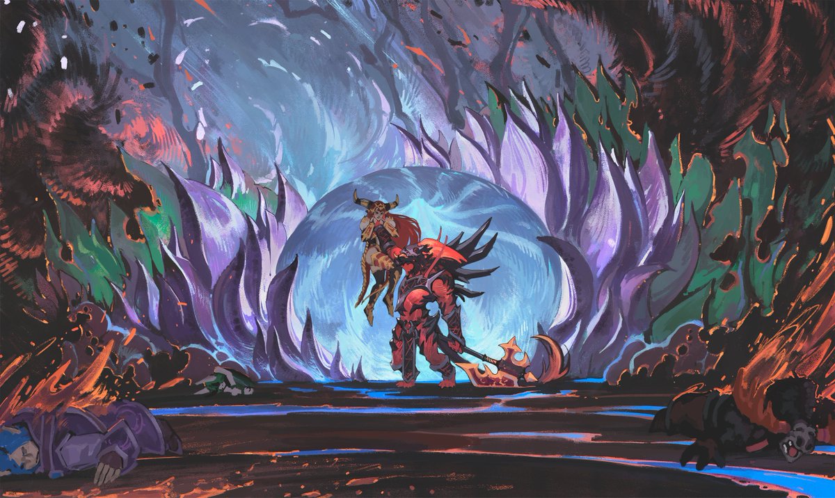 Amirdrassil, the Dream's Hope alternative ending for World of Warcraft Dragonflight Personal art illustration work