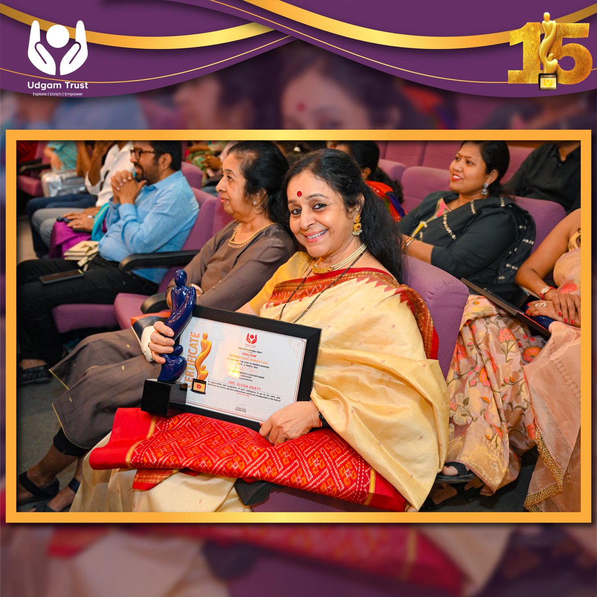 udgamtrust's tweet photo. Moments worth remembering from the 15th edition of the Udgam Women’s Achiever Awards ceremony. https://t.co/DWOsX02NWz