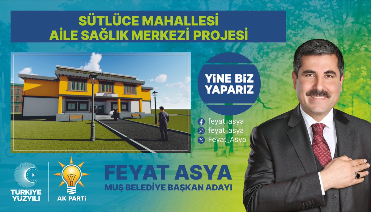 Yeni dönemde yeni projelerle halkımızın hizmetinde olacağız.

Proje 14: Sütlüce Mahallesi Aile Sağlık Merkezi Projesi

#NeDediysekOnuYaptık 
#YineBizYaparız