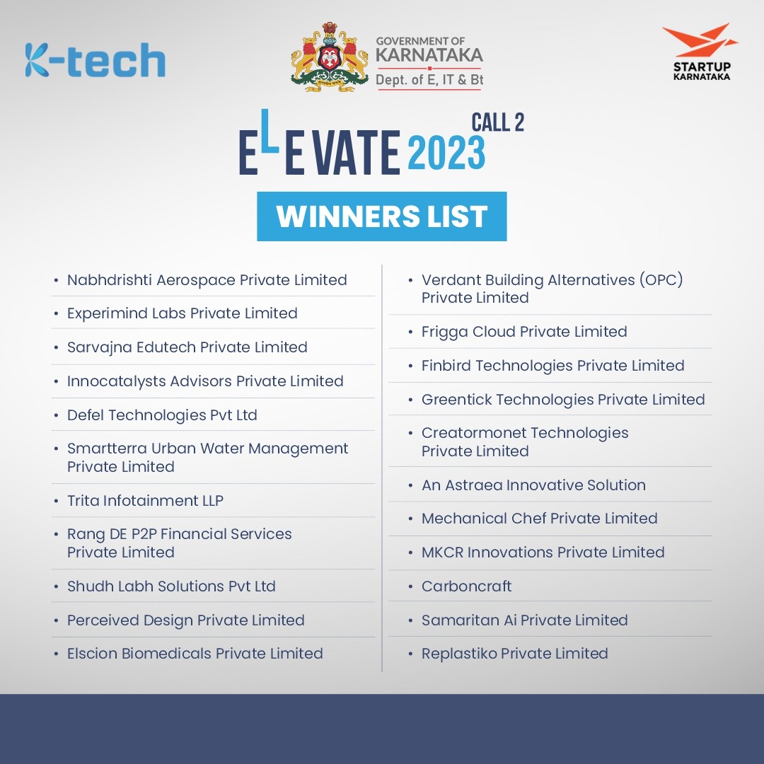 ITBTGoK's tweet photo. Congratulations to the winners of ELEVATE 2023 Call 2 !

1/2 https://t.co/5P8hourEDM