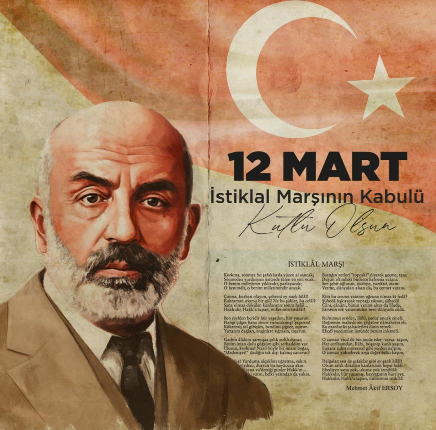 “Allah Bu Millete Bir Daha İstiklâl Marşı Yazdırmasın.” #İstiklalMarşı’mızın Kabulünün 103.Yıl Dönümünde Milli Şairimiz #MehmetAkifErsoy’u Rahmet, Minnet ve Şükranla Anıyorum.. #12Mart1921