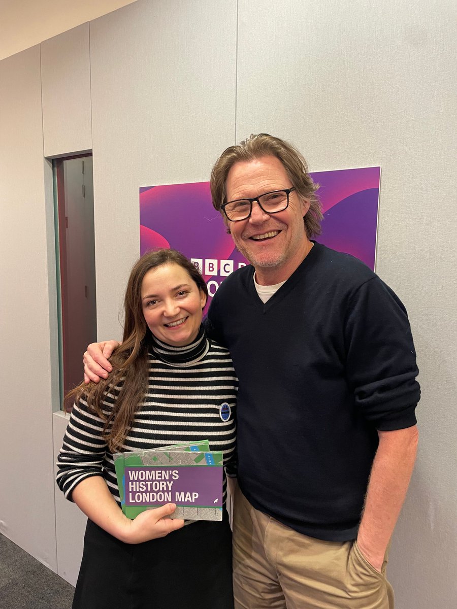 I chatted with Robert Elms about my new Women's History London Map! You can list to the recording on @bbcsounds (my sections starts 35mins in) buff.ly/4c7qWqR You can buy the map from @bluecrowmedia here: buff.ly/43fmsdJ