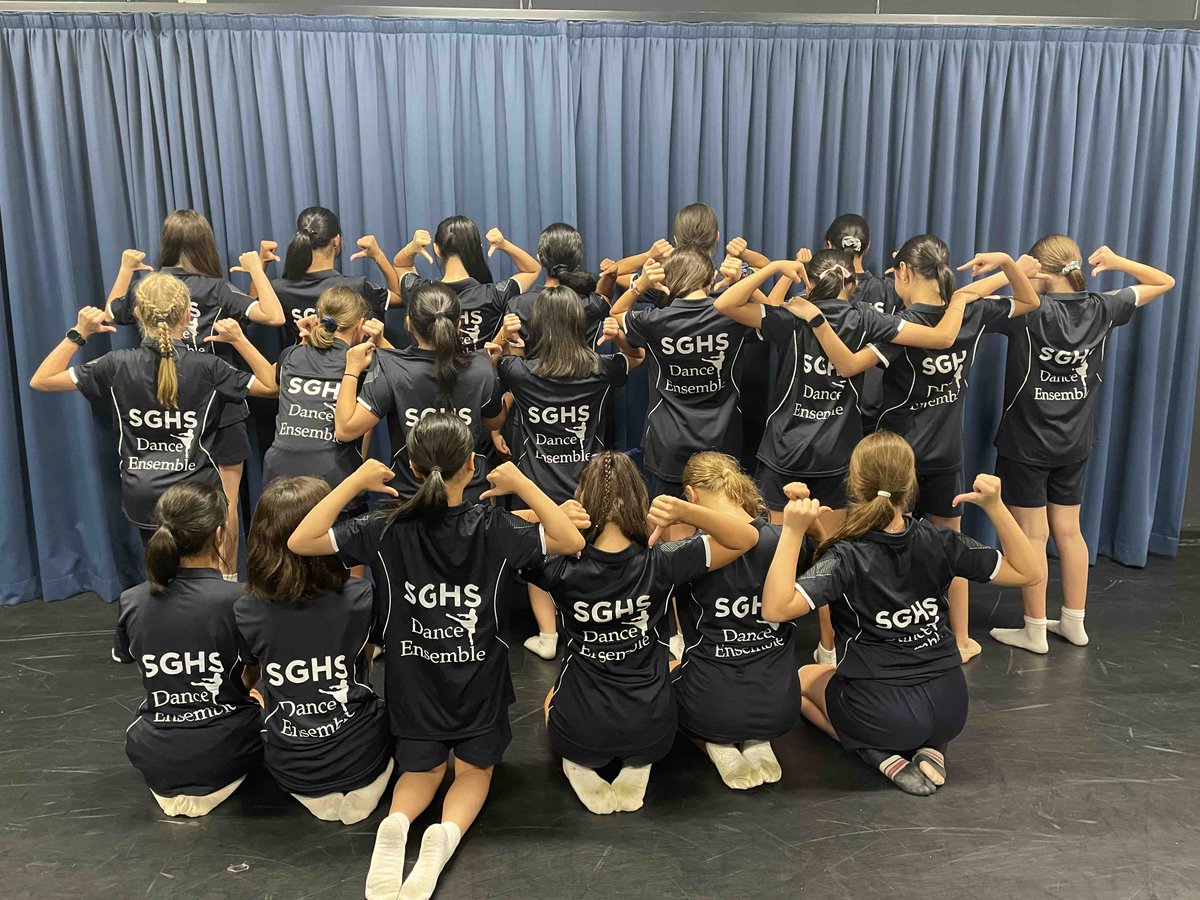 The SGHS Dance Ensemble is feeling like a team with the arrival of their team shirts! We would like to wish these students the best of luck as they head into their first performance of the year at Pulse Alive on Friday 15th March!