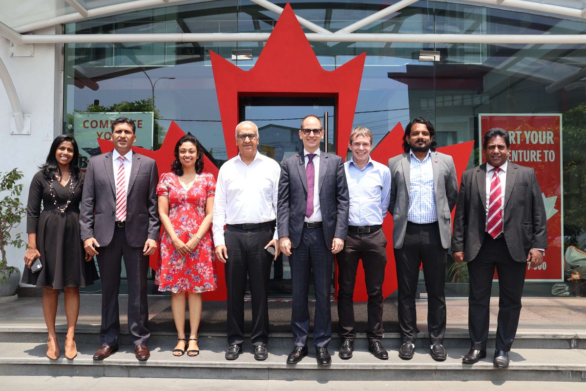 CanHCSriLanka's tweet photo. Many thanks to Chairman Bob Kundanmal &amp; the team at Universal College Lanka (UCL) for hosting a recent visit from HC @AmbEricWalsh. Appreciated the opportunity to meet with senior management and students who are following the pathway program with Canada’s @DalhousieU. https://t.co/UsDqHawTUR