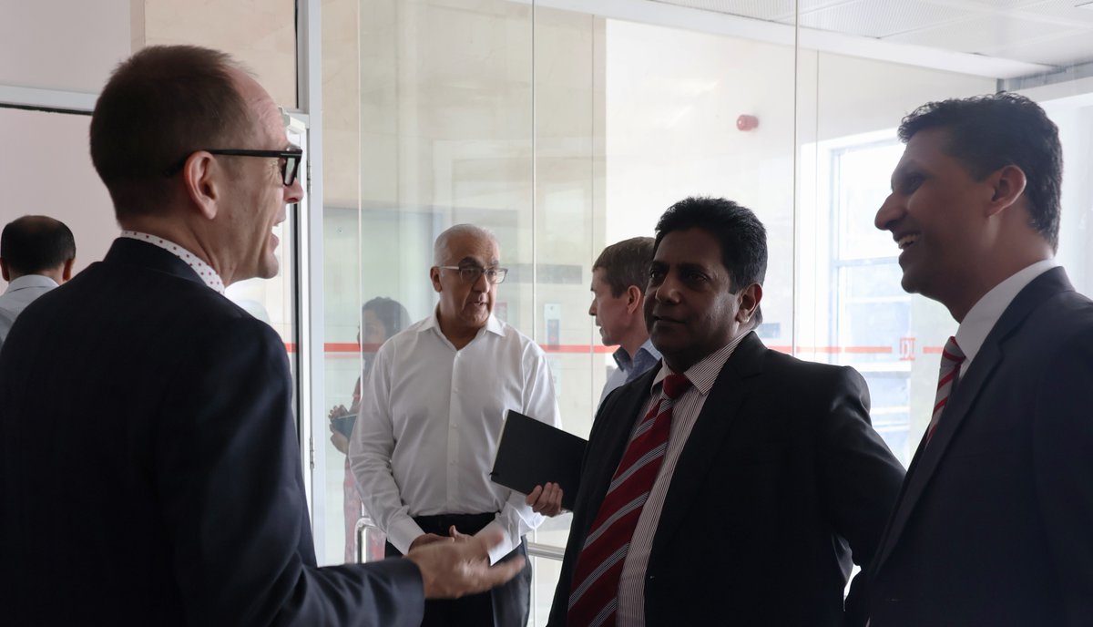 CanHCSriLanka's tweet photo. Many thanks to Chairman Bob Kundanmal &amp; the team at Universal College Lanka (UCL) for hosting a recent visit from HC @AmbEricWalsh. Appreciated the opportunity to meet with senior management and students who are following the pathway program with Canada’s @DalhousieU. https://t.co/UsDqHawTUR