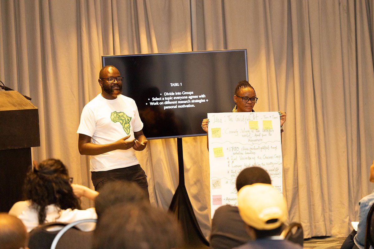 TonyWildKe's tweet photo. 124 passionate conservationists, including our founder @AnthonyTonyWild gathered at @newfafrica Fellows summit in South Africa. Honing their storytelling skills and reshaping African narratives. Join us on this journey of empowerment. #NEWF24 #AfricaRefocused #FellowsSummit https://t.co/GBZnHABGvd