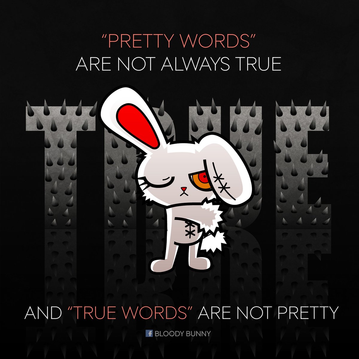 Sometimes I'm afraid to hear the truth because it's too painful...😞  
#bloodybunny #2spotstudio #character #bunny #characterart  #characterdesign #painful #truth