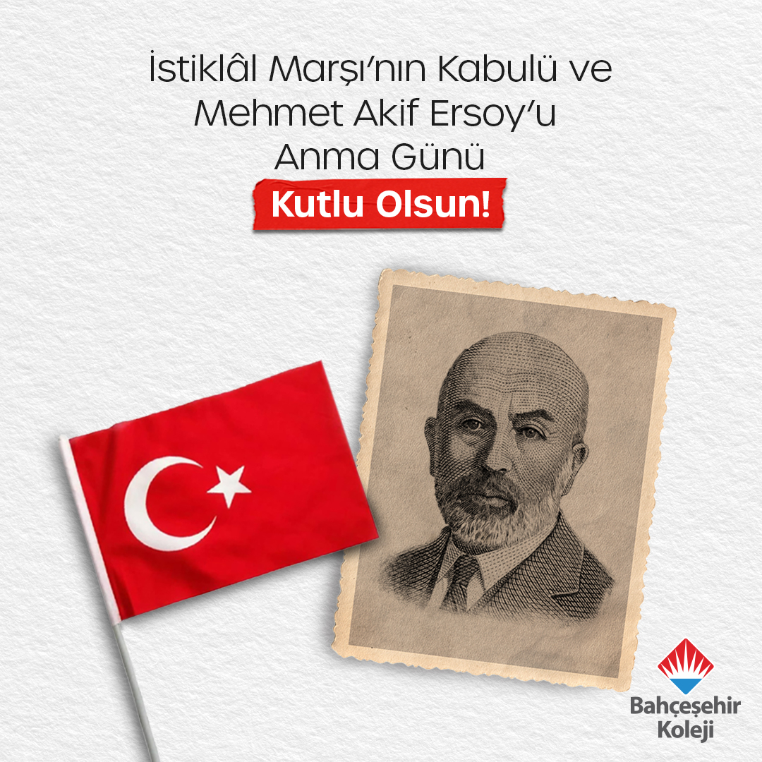 🇹🇷 İstiklal Marşı’nın kabulünün 103. yılında vatan şairimiz Mehmet Akif Ersoy'u saygıyla anıyoruz. #İstiklalMarşı