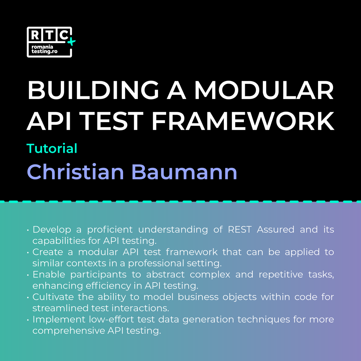 Need to up your API testing game? Join @chrissbaumann's dojo! 🧙‍♂️ 🧠 Get savvy with #REST Assured and unleash the power of programmatic #API testing. With Christian's expertise, you'll craft a #framework that turns complexity into simplicity. #APITesting #TechWorkshop #CodeCraft