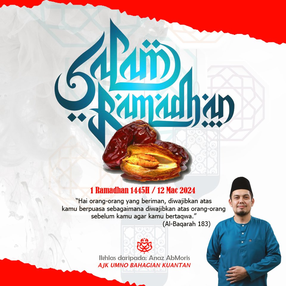 AnazReality's tweet photo. Jika semua harta adalah racun, maka zakatlah penawarnya. Jika seluruh umur adalah dosa, maka taubat adalah penyelesaiannya. Jika seluruh bulan adalah noda, maka Ramadhan adalah pemutihnya.

Marhaban ya #Ramadhan. Selamat menunaikan ibadah puasa. https://t.co/IUtbfDCcPT