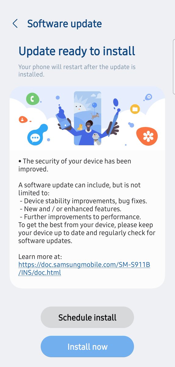 Marche security update for S23 is here. But still no sign of one ui 6.1 #Samsung