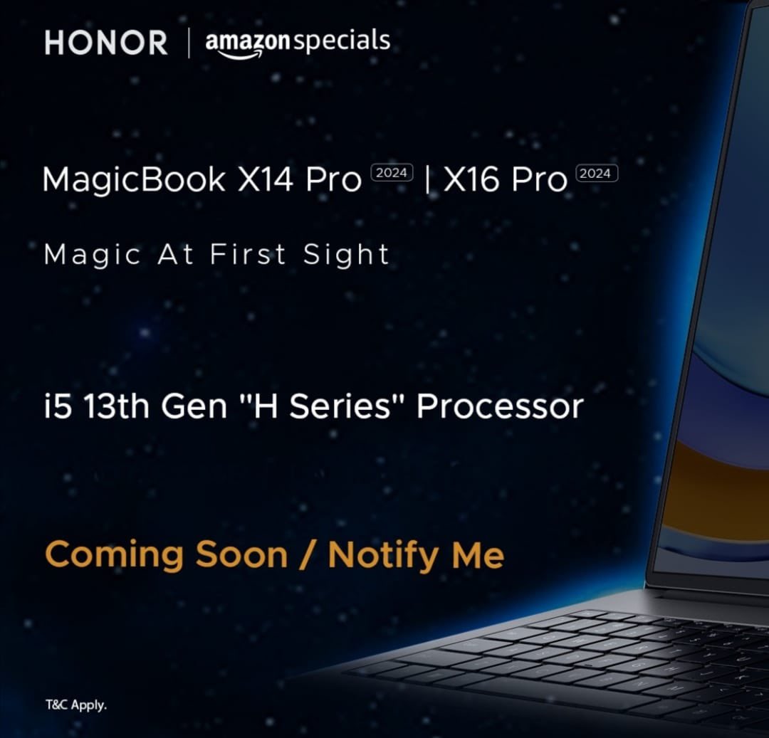 cp_khandelwal's tweet image. Introducing the latest laptops from HONOR!

I&apos;m thrilled about the i5 13th Gen “H Series” advanced processor &amp;amp; Multi-screen collaboration ensuring seamless integration. 

Which one catches your interest the most? Let me know. 

#HONOR #MagicBook #MagicBookX14Pro #MagicBookX16Pro…