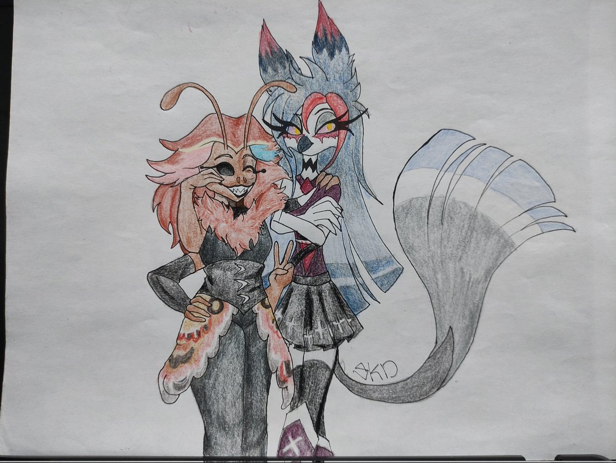 SKaDoki02's tweet image. Gift 

#HazbinHotelOC #mothoc #goetiaoc #owloc #owl #moth #helluvaboss