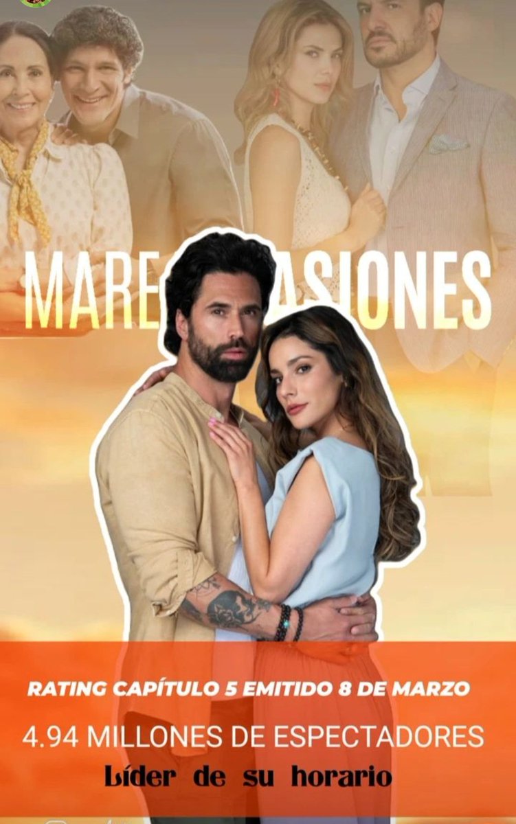 OrneHoyer's tweet photo. Que opinan de este resultado
De su #Primera #Semama de #Estreno 4.94 #Millones espectadores #MareaDePasiones
#Lunes a #Viernes 21:30
Por @Canal_Estrellas
Con @OkairyGiner #MatiasNovoa https://t.co/x4nEu83G3C