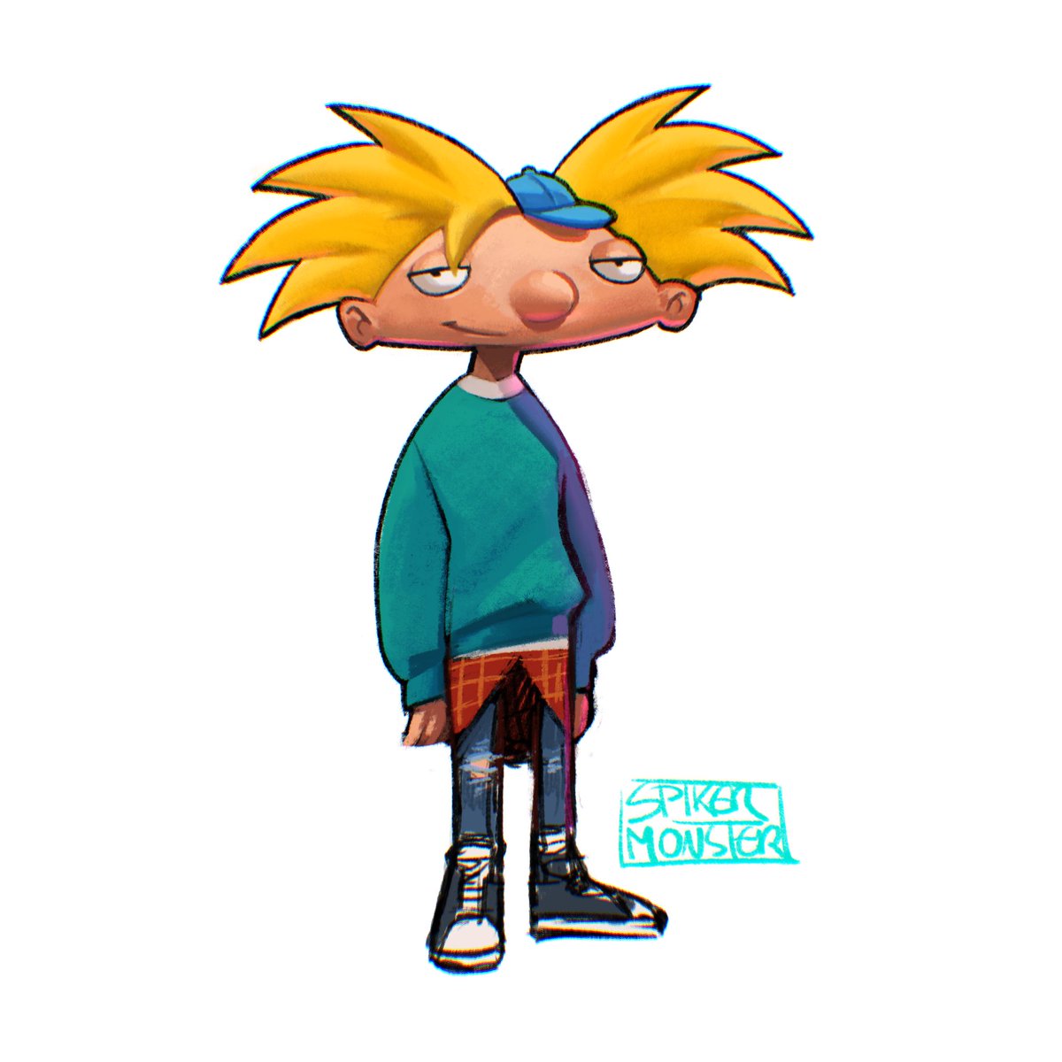 「arnold doodle #heyarnold 」|Spike R. Monster 💀のイラスト