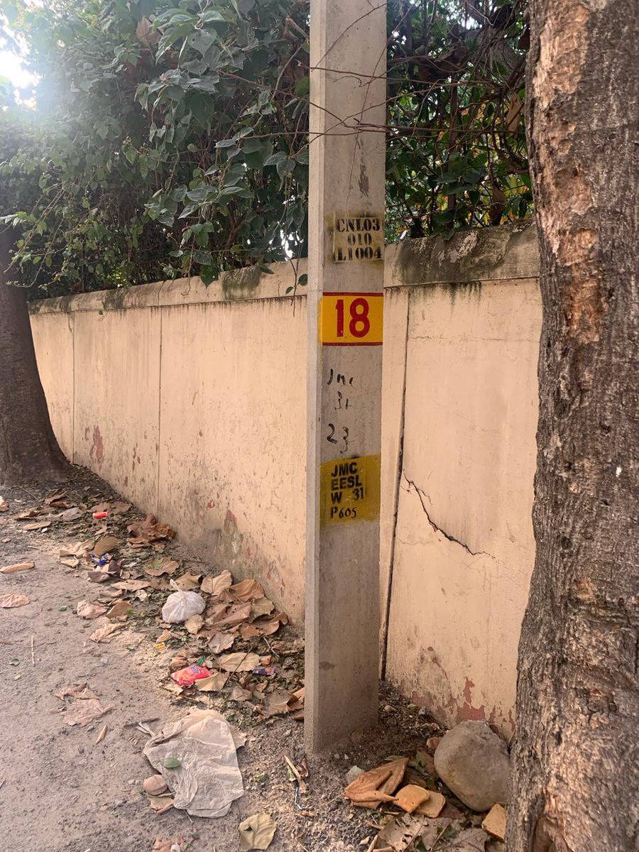 Hi @jmcjammu @Jammu_SmartCity This was shared by a listener. Request if you would please look into this. The pole bears a number and I am sure you can figure out the location from it…