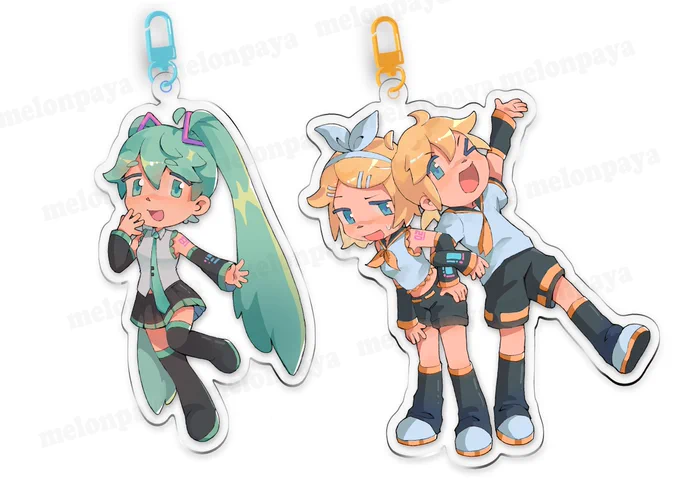Vocaloid Charms and washi tape interest check form is OPEN!-Miku Charm-Rin/Len Charm-Rolling Girl Miku washi tapelink in replies 