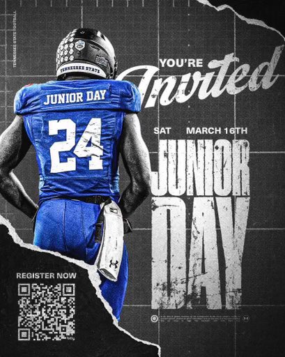 Thank you @TSUFbrecruiting for the Junior Day Invite! 🔵⚪️ #RoarCity