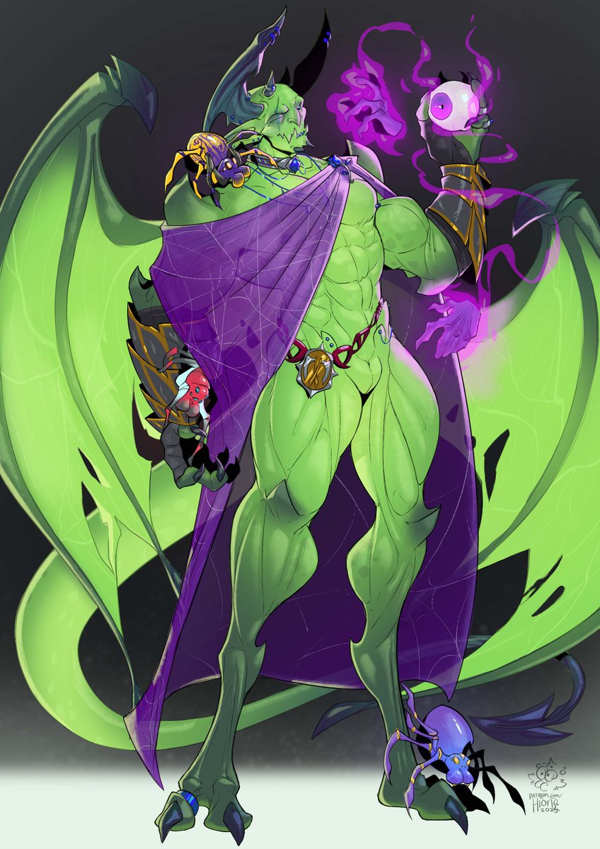 Kommish for Anodyne!

Had the honor of designing a monster from their roleplay project Phantasmajeure.

Here's Gargoyle Ounvvox, along with his triplet pack of "silksisters" eye-spying a "Guardian Eye". I wonder what it wants? 👁️??