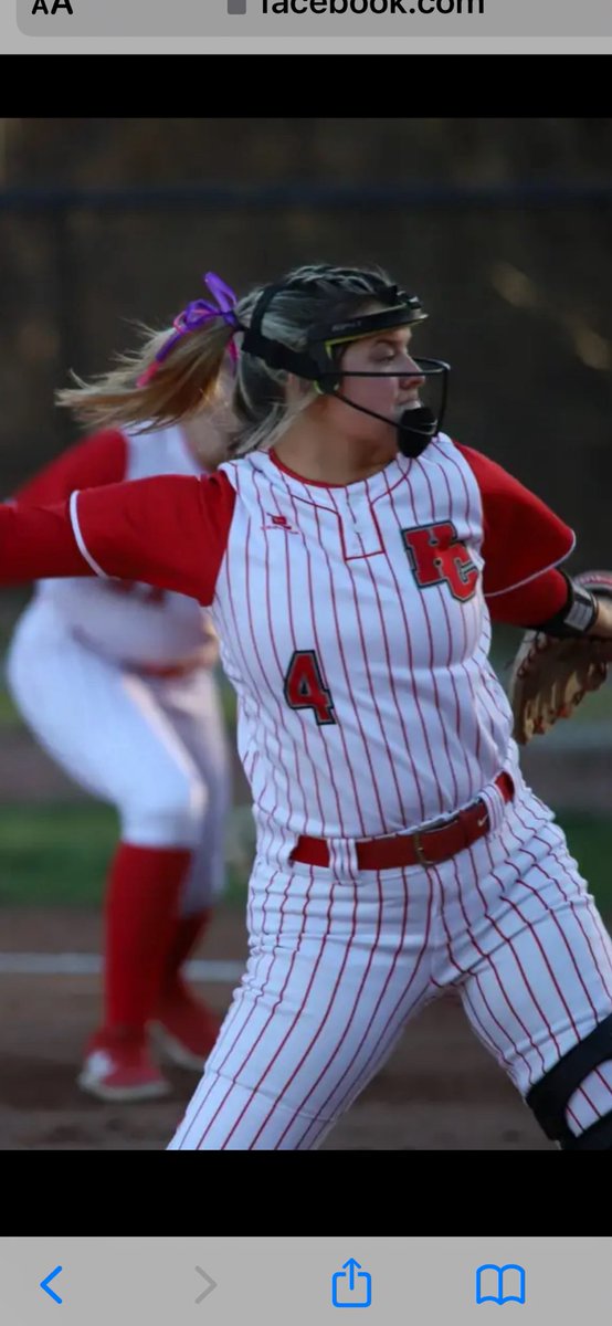 Good to see Lily Roberts back from ACL injury. Nine batters nine K’s. Welcome back