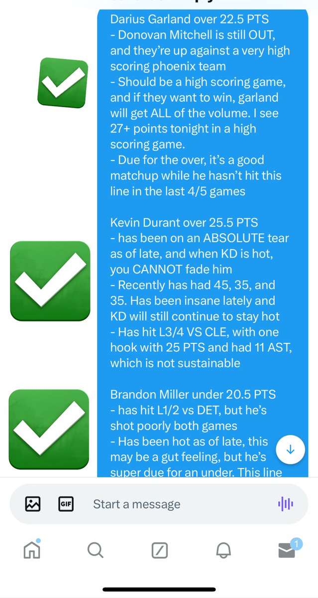 JaredSamuel22's tweet photo. BANG‼️‼️ 

VIP GOES 7/7 AGAIN 🔥💣

The last 3/5 times I’ve ran VIP, we’ve gone 7/7‼️ that’s 29/35 on our last 35 plays! 

It’s time to start giving me some respect, see below for proof of 7/7!

#prizepicks #nba #fanduel #SportsBettingX #nbax #gamblingx #gamblingtwitter #draftkings #underdog #fliff #parlay #playerprops #sleeper #vip #moneyline