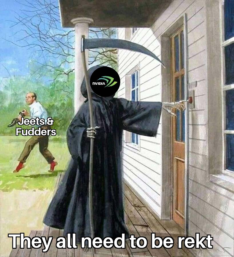 IntroApe's tweet photo. @SolanaNvidia @SolanaNvidia #NvidiaOnSol don't tolerate jeets, they all getting rekt HARD https://t.co/rHaSBu2jmW