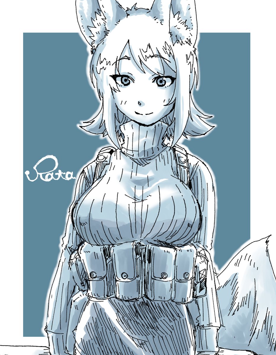 ケモ耳!ケモ耳!軍服!縦セタ!
#オリキャラは性癖の見本市 