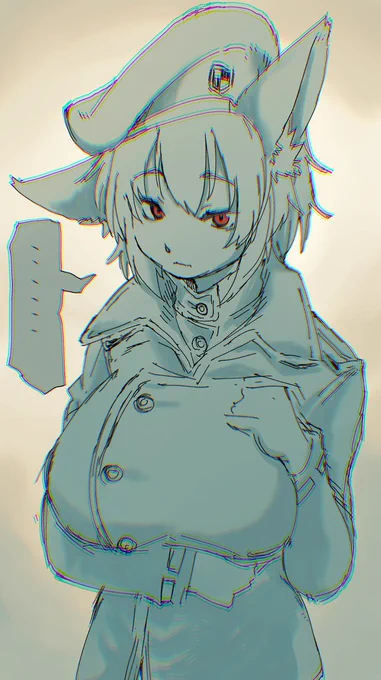 ケモ耳!ケモ耳!軍服!縦セタ!
#オリキャラは性癖の見本市 