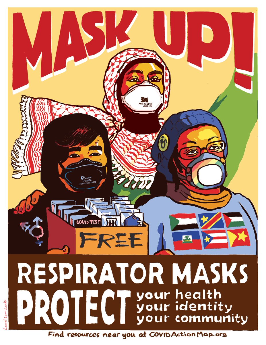 LaurelLynnLeake's tweet image. GLOBAL LIBERATION NOW!  The more of us mask up with N95/KN95 respirators, the less we all get sick, the more we resist police surveillance, &amp;amp; the safer we make our spaces for disabled &amp;amp; immuno-compromised comrades. 

Find local resources: COVIDActionMap.org @covidactionmap
