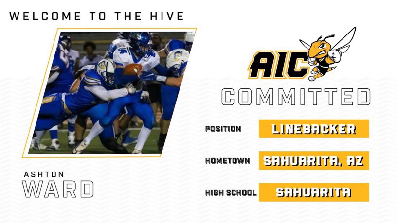 Proud to announce my official commitment to <a href="/AICFootball/">AIC FB</a> Thank you <a href="/CoachHulk54/">Coach Hulk</a> @LouConteAIC