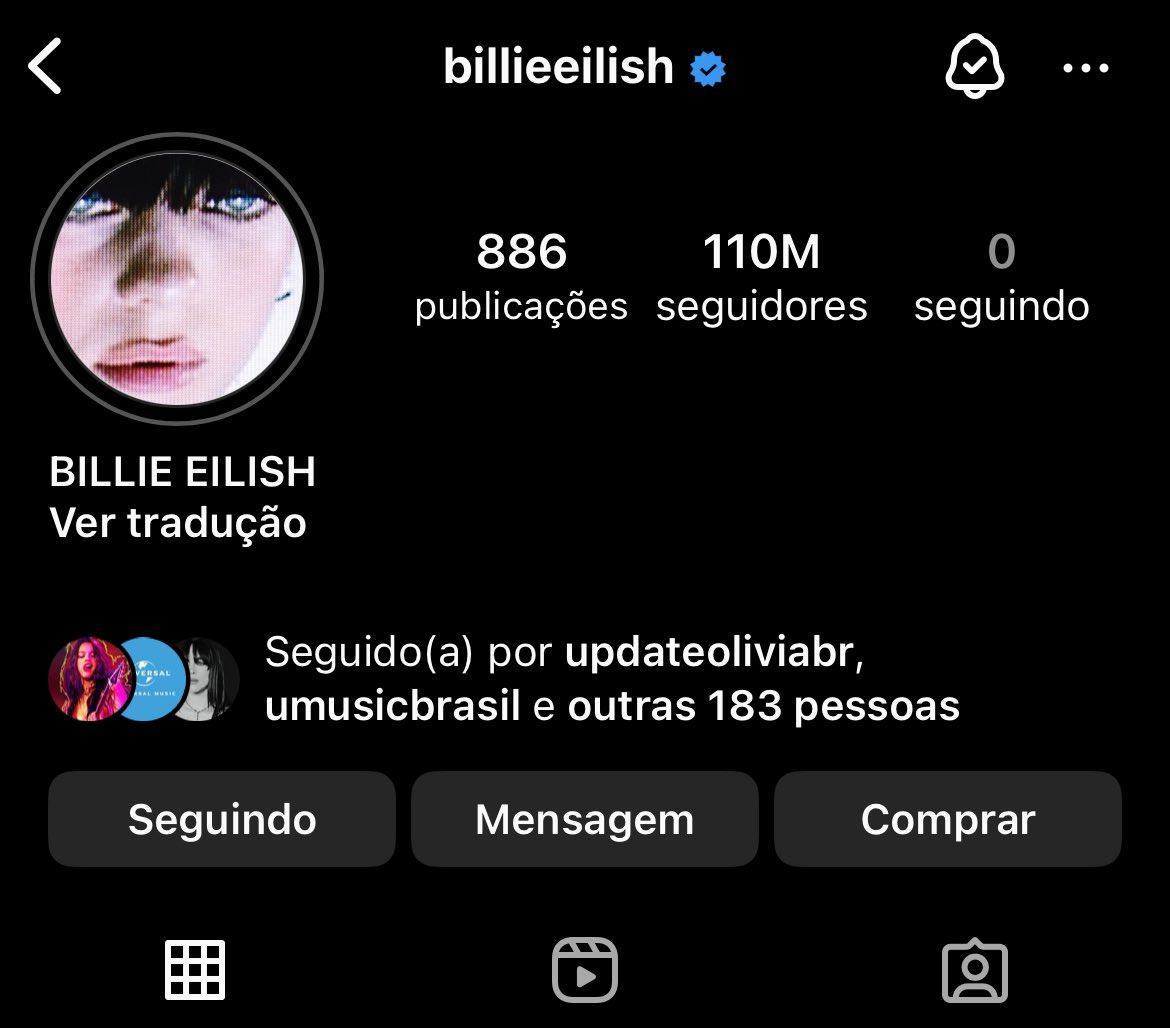 InfoBillieBR's tweet photo. 🚨 Billie Eilish REMOVEU todos os seus destaques do Instagram. https://t.co/e1n7FPacVs