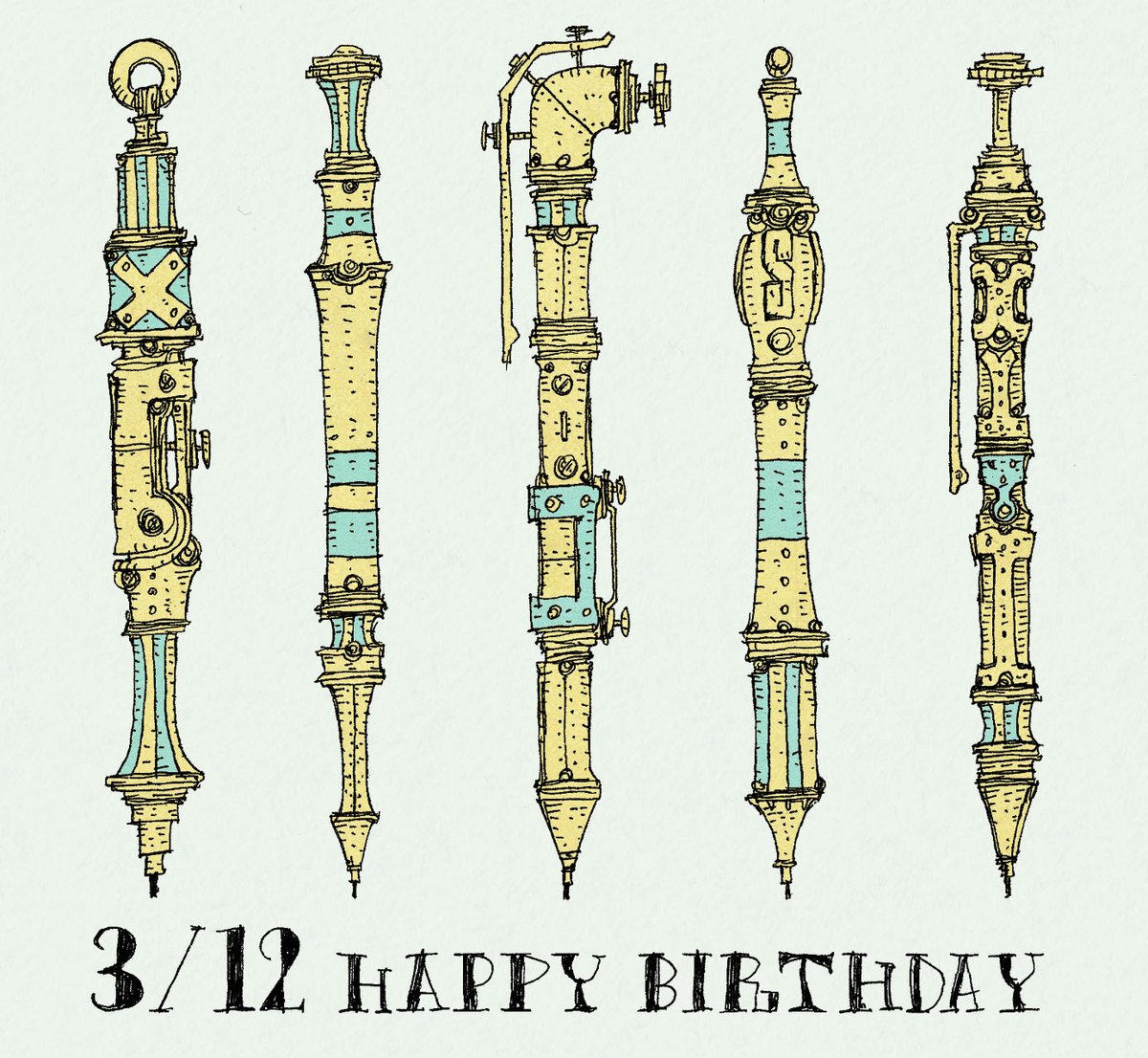 毎日誰かの誕生日!
3月12日生まれの方、お誕生日おめでとうございます!
3/12生まれの方に届くと嬉しいです!

バッチリ決まる一日となりますように!

#誕生日 #happybirthday #3月12日 #ボールペン画 