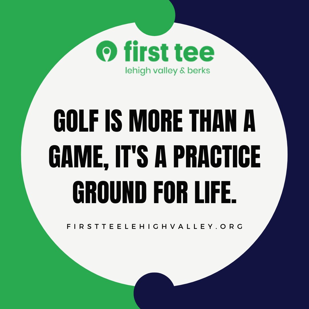 TheFirstTeeLVB's tweet photo. Golf teaches us about more than pars and birdies; it's a practice ground for the game of life. With First Tee, you'll learn the art of resilience, the insight of strategy, and the value of integrity, skills that play well on and off the course.⛳️ #MoreThanAGame #GolfLifeLessons https://t.co/wfNXRfv7WU
